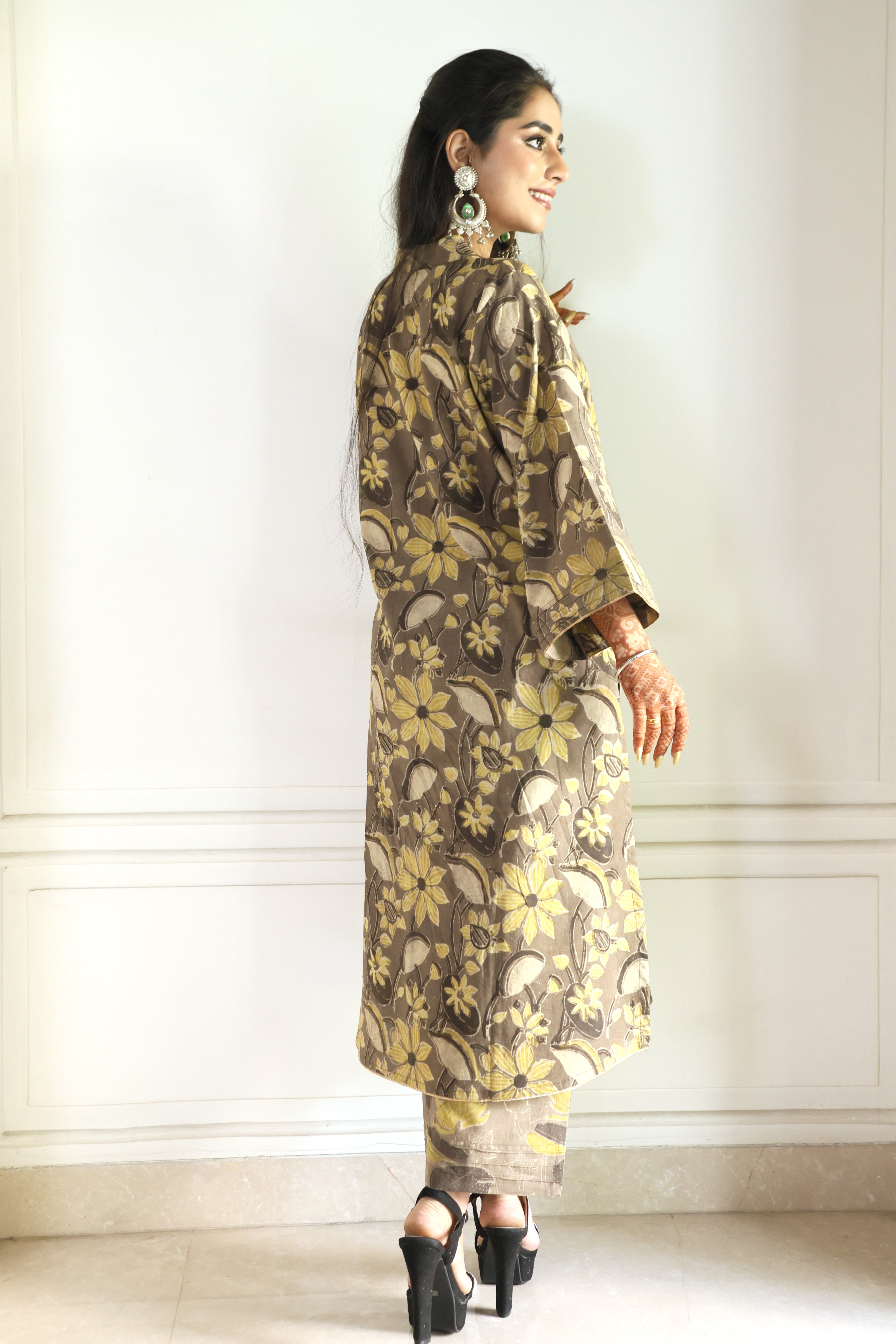 Dabu Print Floral Cotton Set